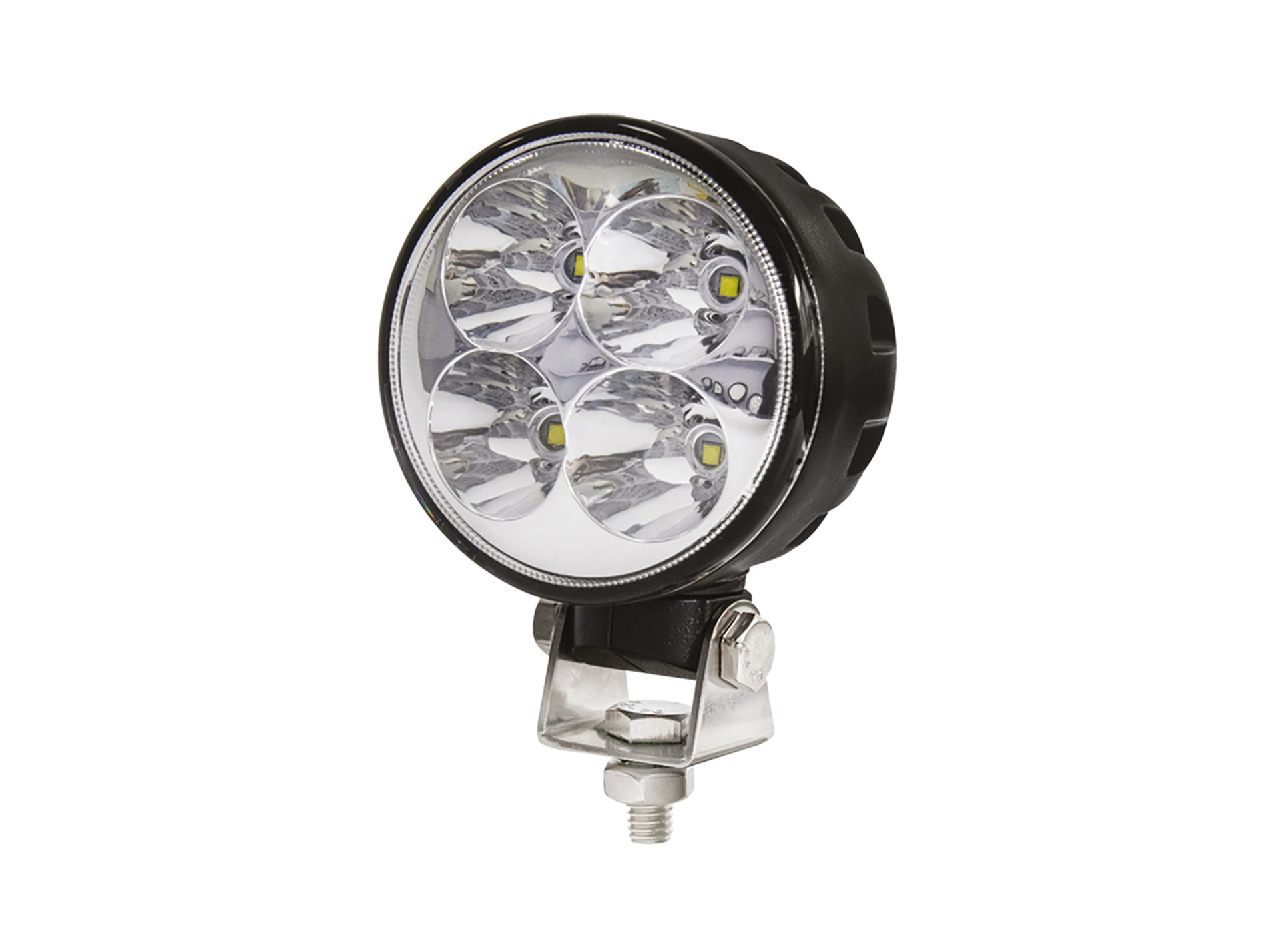 Phare de travail rond 4 LEDs LUMITRACK longue portée  20w